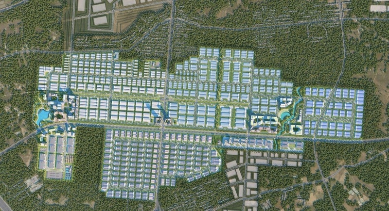 Phối cảnh Khu công nghiệp Bàu Cạn - Tân Hiệp.