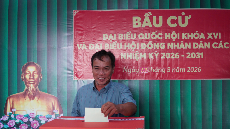 Người dân tham gia bỏ phiếu. Ảnh: CTV.