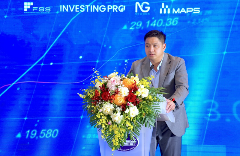 Ông Nguyễn Đức Dũng - Phó giám đốc Sở Giao dịch Hàng hóa Việt Nam (MXV) phát biểu tại sự kiện