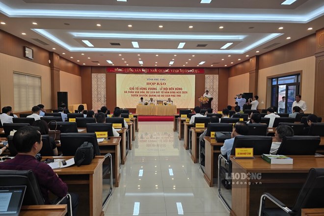 Phú Thọ tổ chức họp báo thông tin lễ Giỗ Tổ Hùng Vương năm 2026