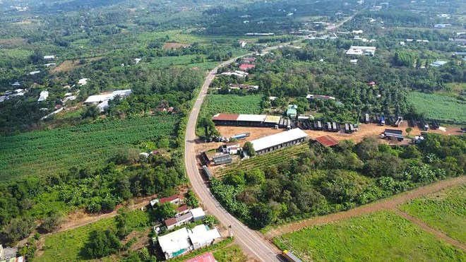 Đường tỉnh 769 hiện hữu kết nối sân bay Long Thành sẽ được nâng cấp mở rộng. Ảnh: HAC