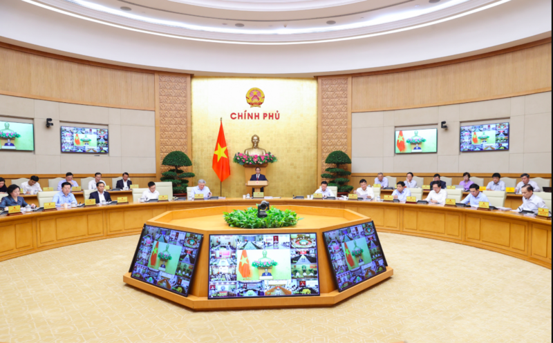 Thủ tướng Chính phủ chủ trì phiên họp Chính phủ thường kỳ tháng 3/2026 và hội nghị trực tuyến Chính phủ với địa phương để đánh giá tình hình phát triển kinh tế - xã hội của quý I/2026. Ảnh: VGP/Nhật Bắc