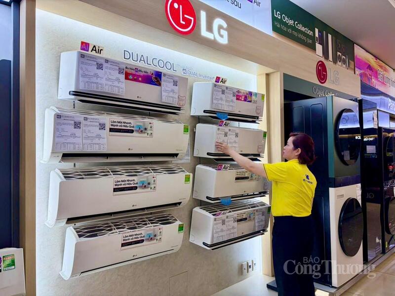 Chị Lê Thị Hảo, quản lý ngành hàng điện lạnh của Điện máy HC (Phạm Văn Đồng)