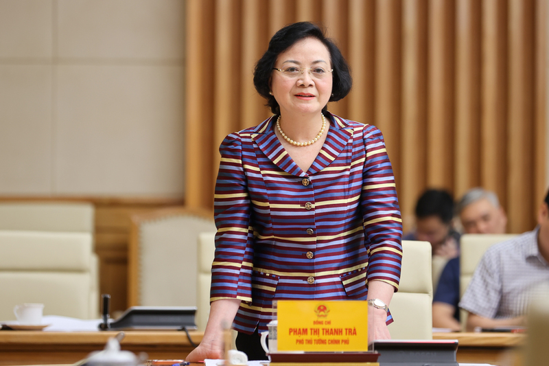 Bí thư Trung ương Đảng, Phó Thủ tướng Chính phủ Phạm Thị Thanh Trà phát biểu - Ảnh: VGP/Nhật Bắc