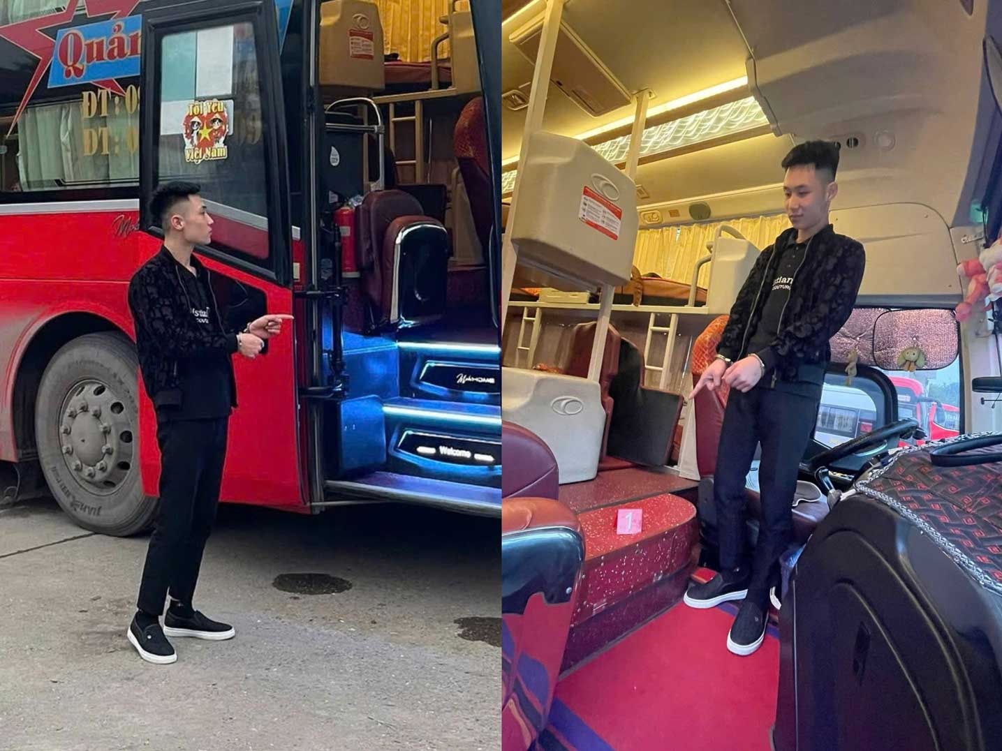 Đối tượng liên quan vụ trộm cắp tài sản trên xe khách tại Lào Cai. Ảnh: CACC