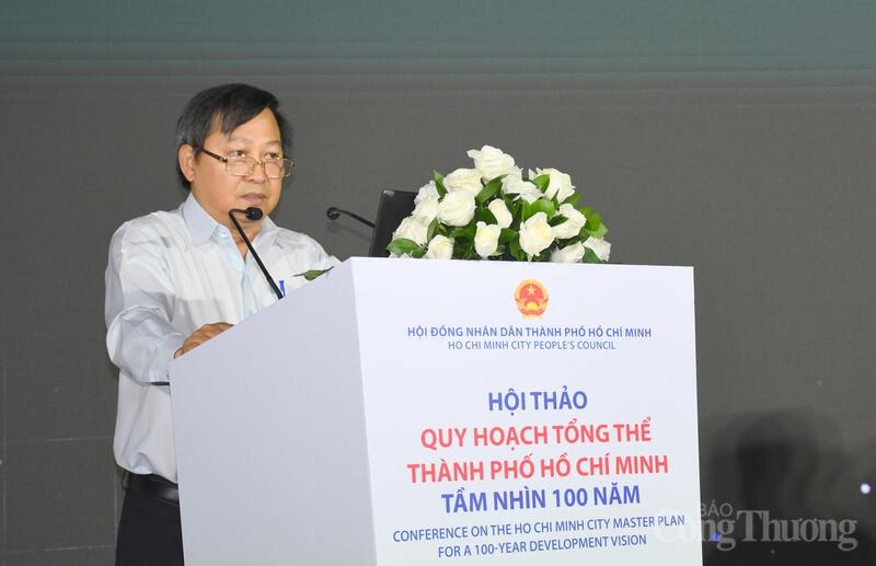 GS.TS Nguyễn Văn Phước - Chủ tịch Liên hiệp các Hội Khoa học - Kỹ thuật TP. Hồ Chí Minh. Ảnh: Thanh Minh.