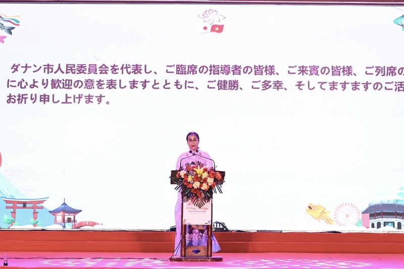 Bà Nguyễn Thị Anh Thi, Phó Chủ tịch UBND TP. Đà Nẵng cho rằng lễ hội đã mở ra nhiều định hướng hợp tác mới giữa 2 nước Việt – Nhật. Ảnh: Diễm Phúc