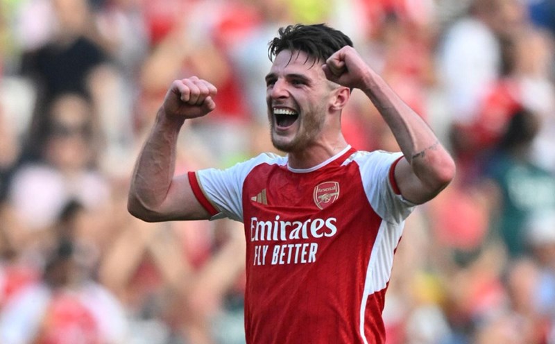 Declan Rice cũng từng là tân binh đắt giá của Arsenal.  Ảnh: AFP