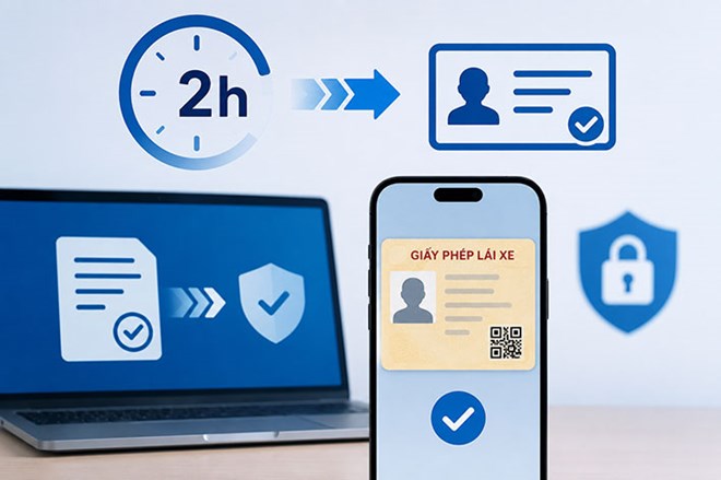 Bộ Công an phản hồi góp ý liên quan cấp giấy phép lái xe điện tử trong vòng 2 giờ