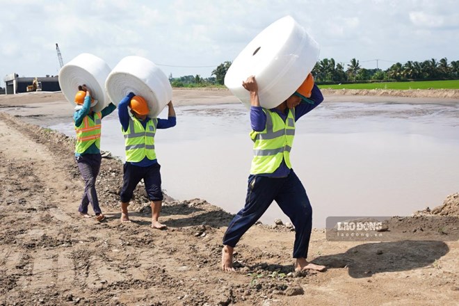 Huy động khoảng 100 mũi thi công trên cao tốc qua Cần Thơ