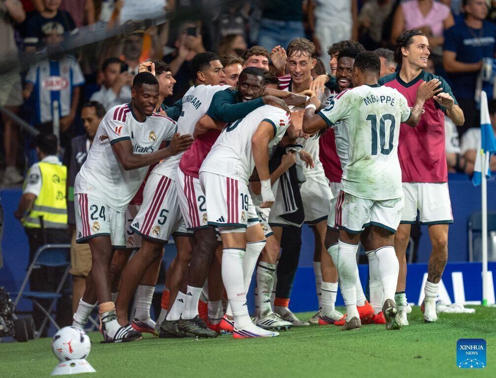 Real Madrid khởi đầu La Liga một cách thuận lợi.  Ảnh: Xinhua