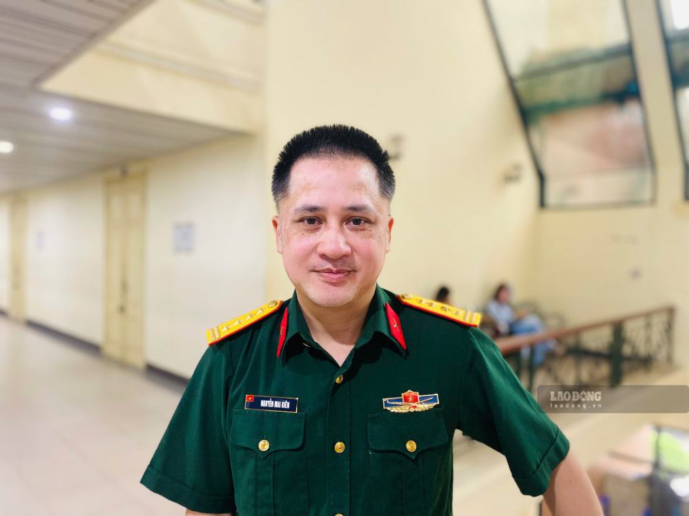 Đại tá Mai Kiên - Phó Hiệu trưởng Đại học Văn hóa Nghệ thuật Quân đội. Ảnh: Mi Lan