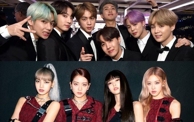 Để tỏa sáng, BTS, Blackpink có cả hệ thống chuyên nghiệp, bài bản hỗ trợ phía sau. Ảnh: Xinhua
