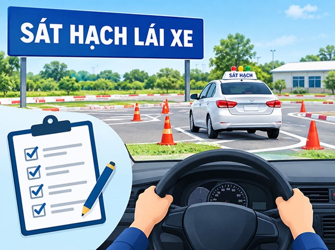 Hồ sơ sát hạch bằng lái quá thời hạn không phải nộp tại Công an xã