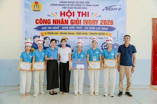 Công nhân Công ty Ivory Việt Nam Thanh Hóa thi tài, nâng cao tay nghề