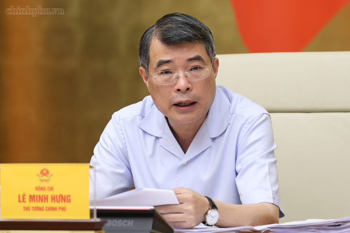 Đồng chí Lê Minh Hưng đánh giá hầu hết các nhiệm vụ trọng tâm trong quý III của Đảng ủy Chính phủ và Chính phủ đã được hoàn thành đúng kế hoạch - Ảnh: chinhphu.vn/Nhật Bắc