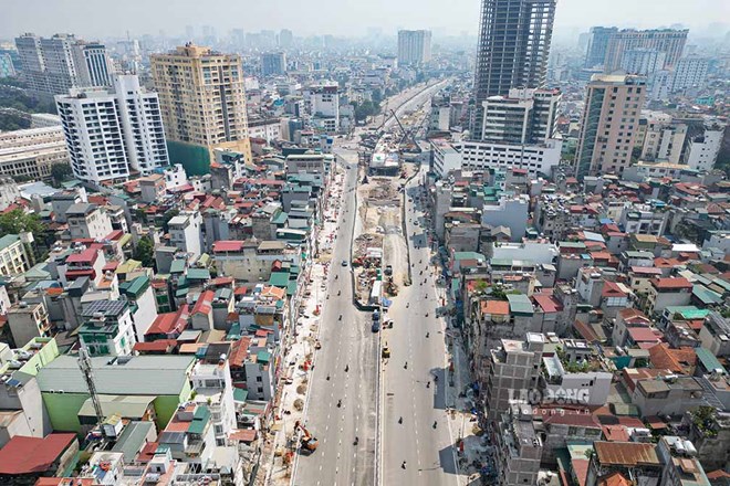 Gấp rút thi công hai cầu vượt trên tuyến Vành đai 1 trước hạn 31.12.2026