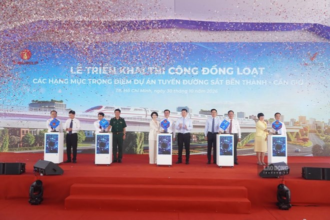 Đường sắt Bến Thành - Cần Giờ triển khai đồng loạt các hạng mục trọng điểm